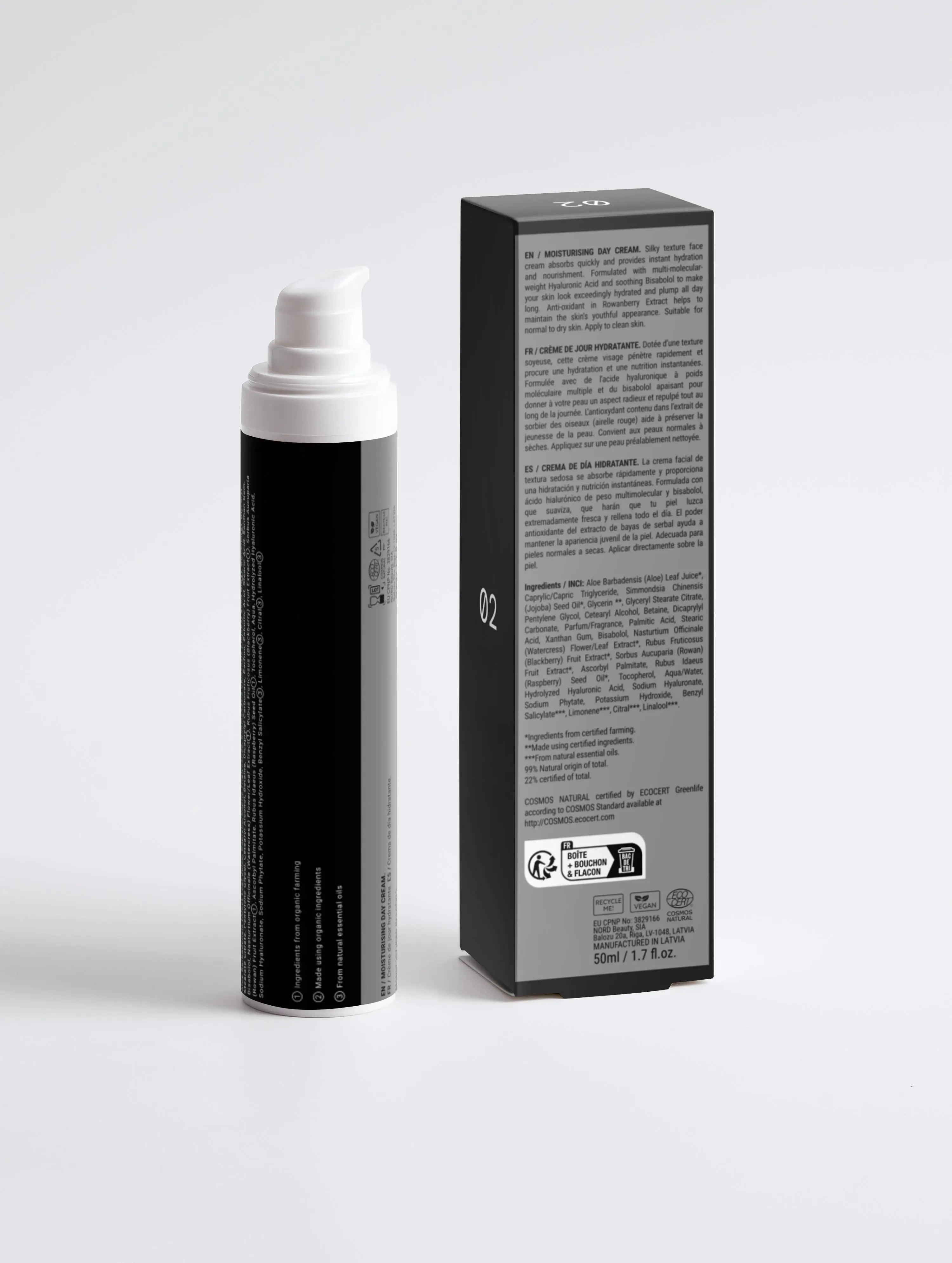Vue détaillée du flacon SKIN FUEL — Hydratant Visage Homme haute performance