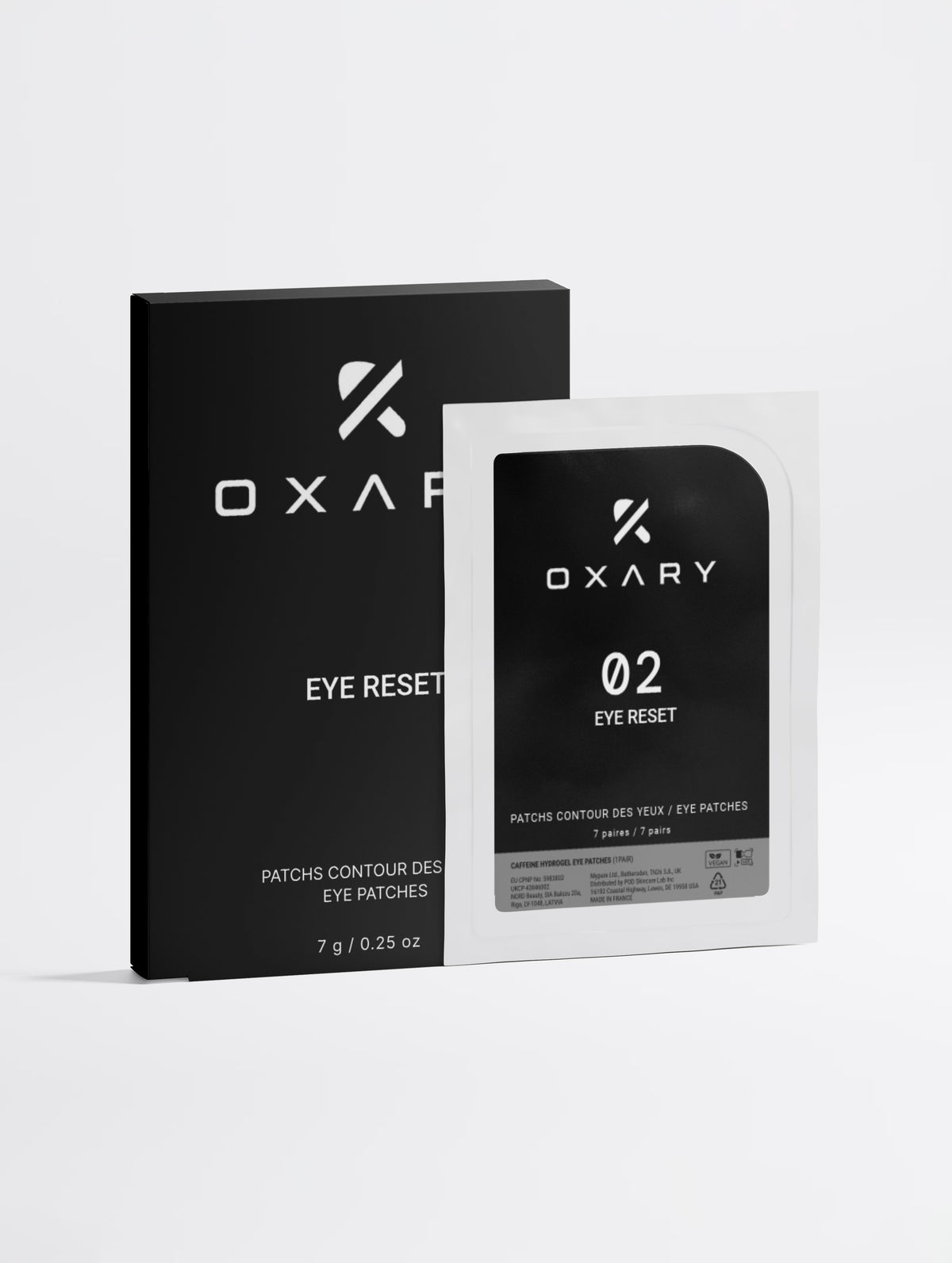 Patchs hydrogel énergisants pour les yeux à la caféine et à la vitamine C